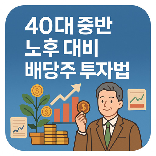 40대 중반 노후 대비 배당주 투자법 총정리