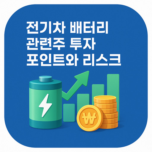전기차 배터리 관련주 투자 포인트와 리스크
