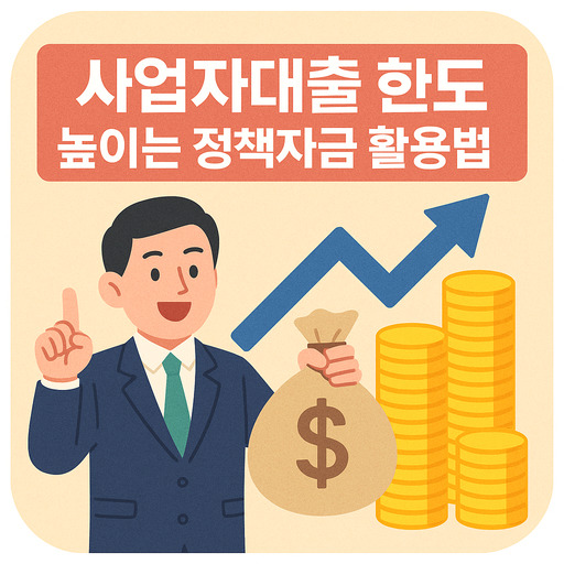 사업자대출 한도 높이는 정책자금 활용법