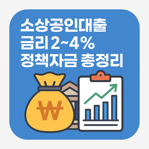 소상공인대출 금리 2~4% 정책자금 총정리